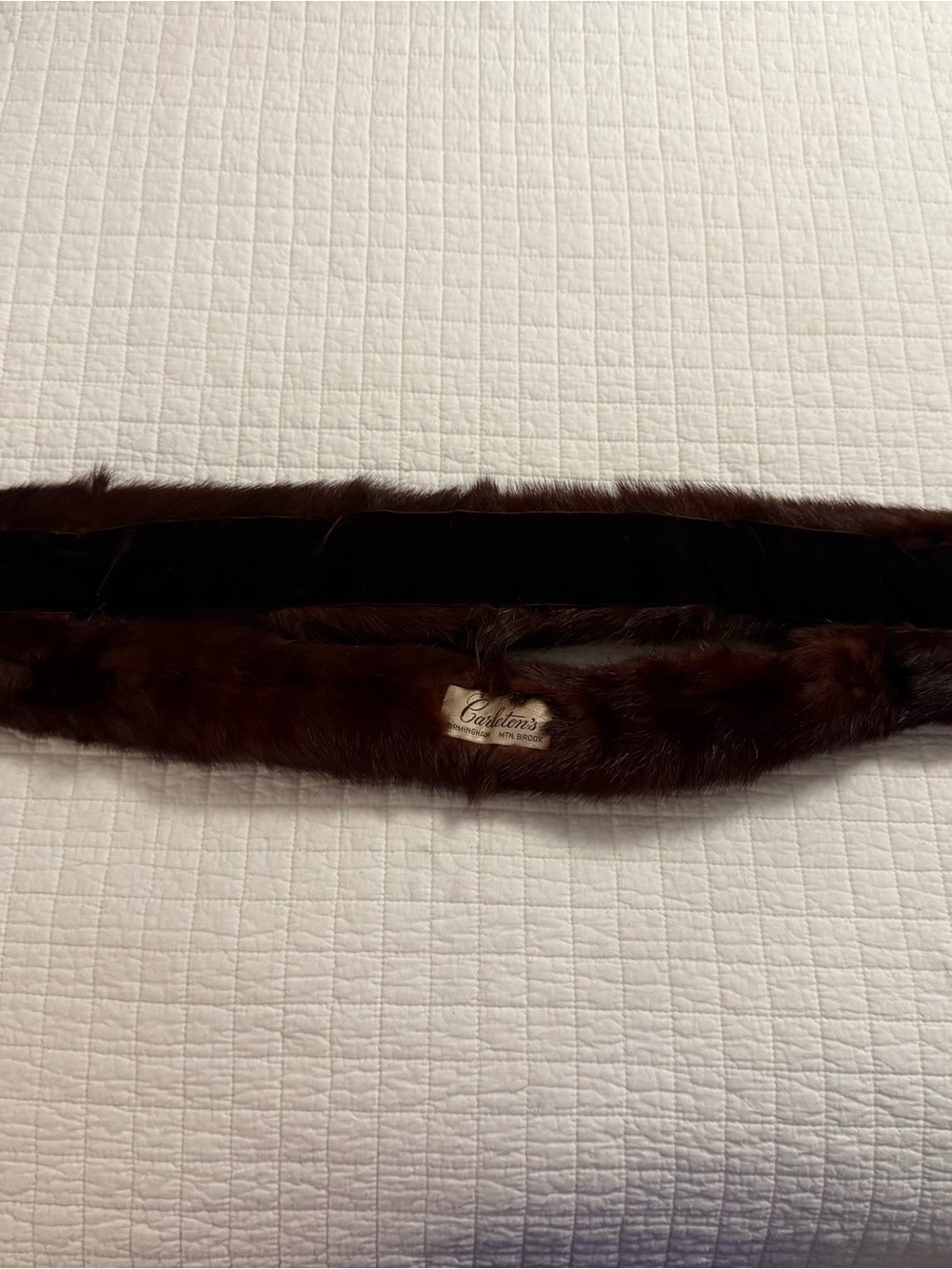Dark Brown Mink Fur Collar / Scarf - Picture 3 of 5